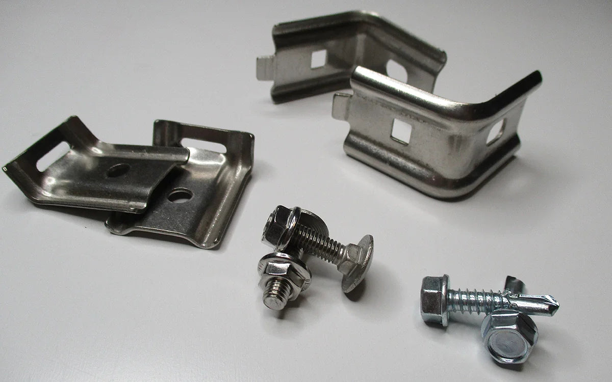 Zaunanschlusswinkel Set Edelstahl