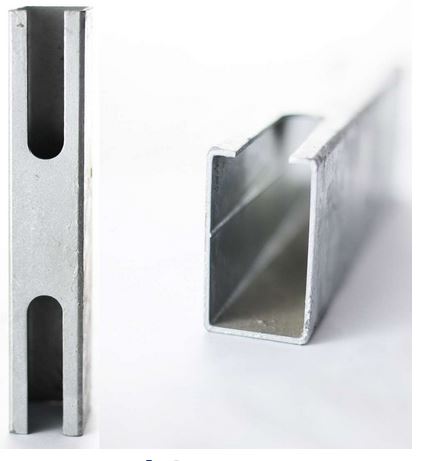 Pfostenverlängerung für Doppelstabmattenzaun – Feuerverzinkter Stahl für Rechteckpfosten 60x40 mm
